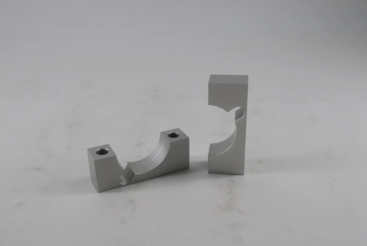 clear anodized 6061 robotics clamp brackets