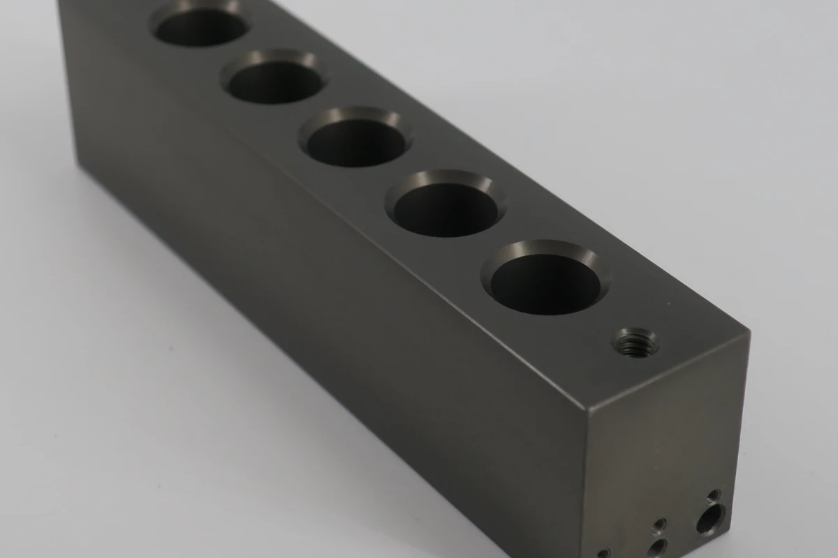 hard anodized CNC aluminum part for wear resistant applications