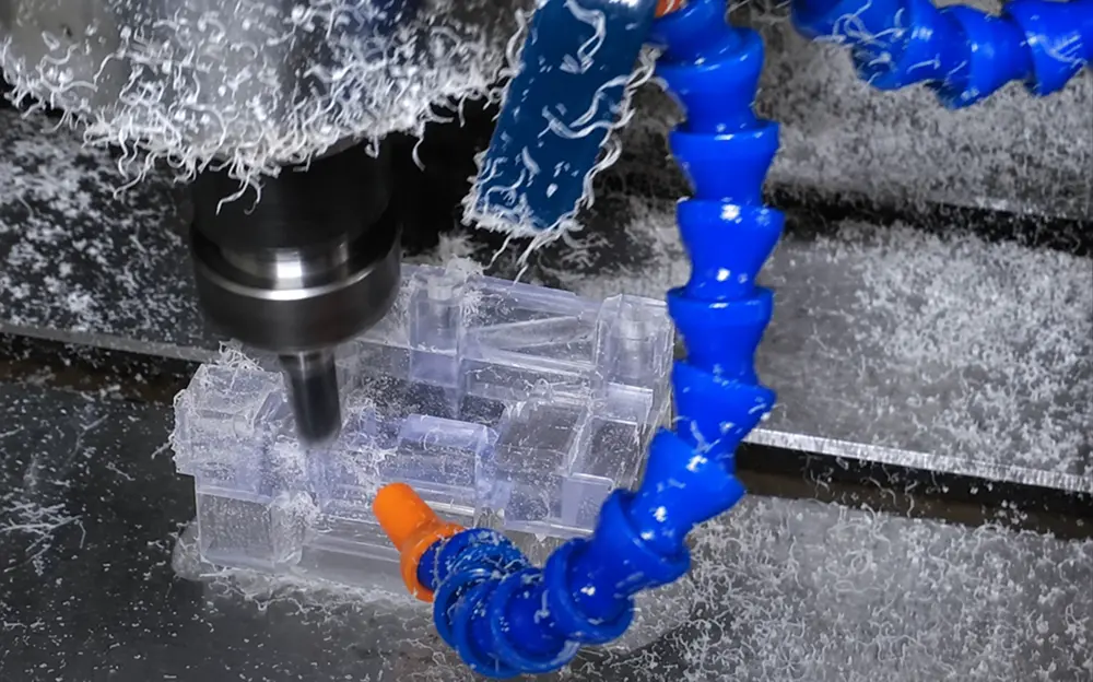 machining transparent polycarbonate