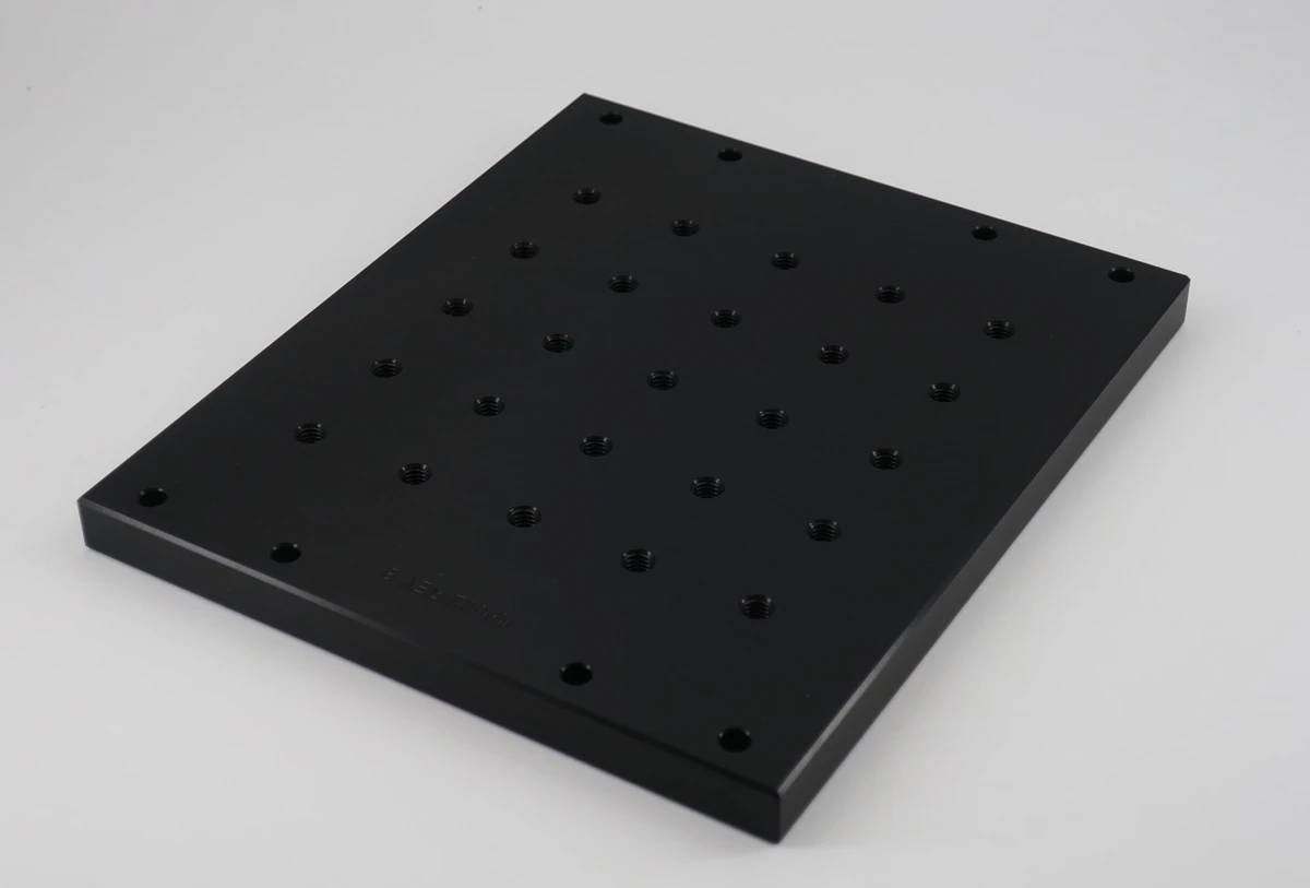 optical black anodized aluminum plate