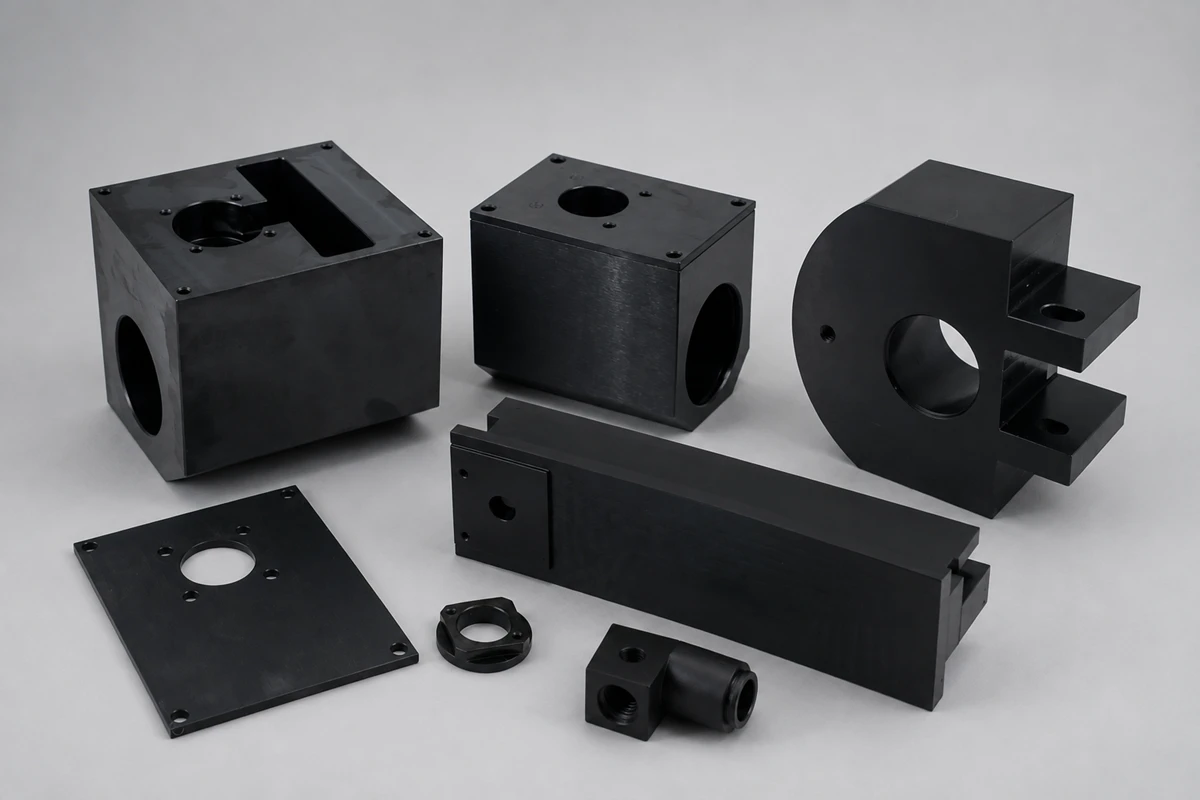 rollyu precison black oxide cnc machined parts