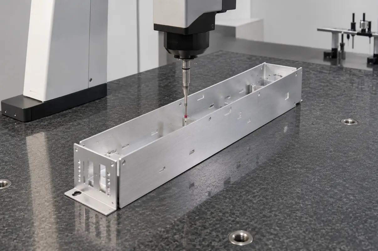 6061 aluminum bent sheet metal enclosure