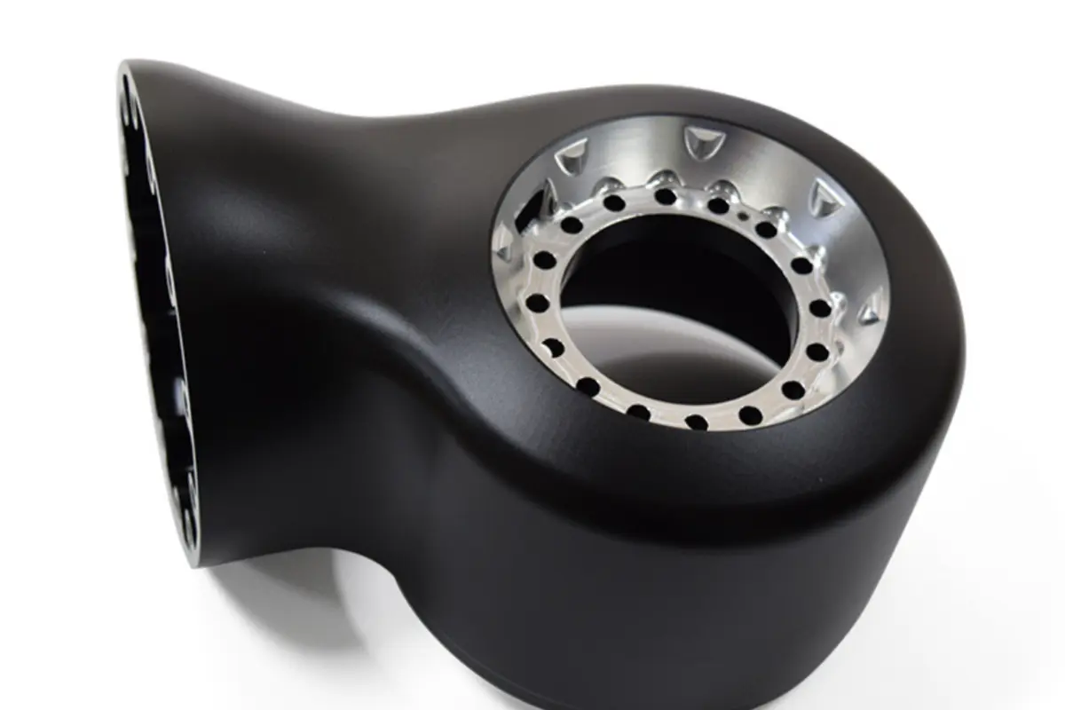 CNC machined cast aluminum housing