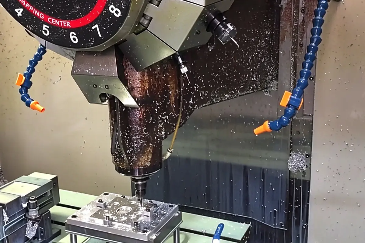 CNC milling titanium with coolant