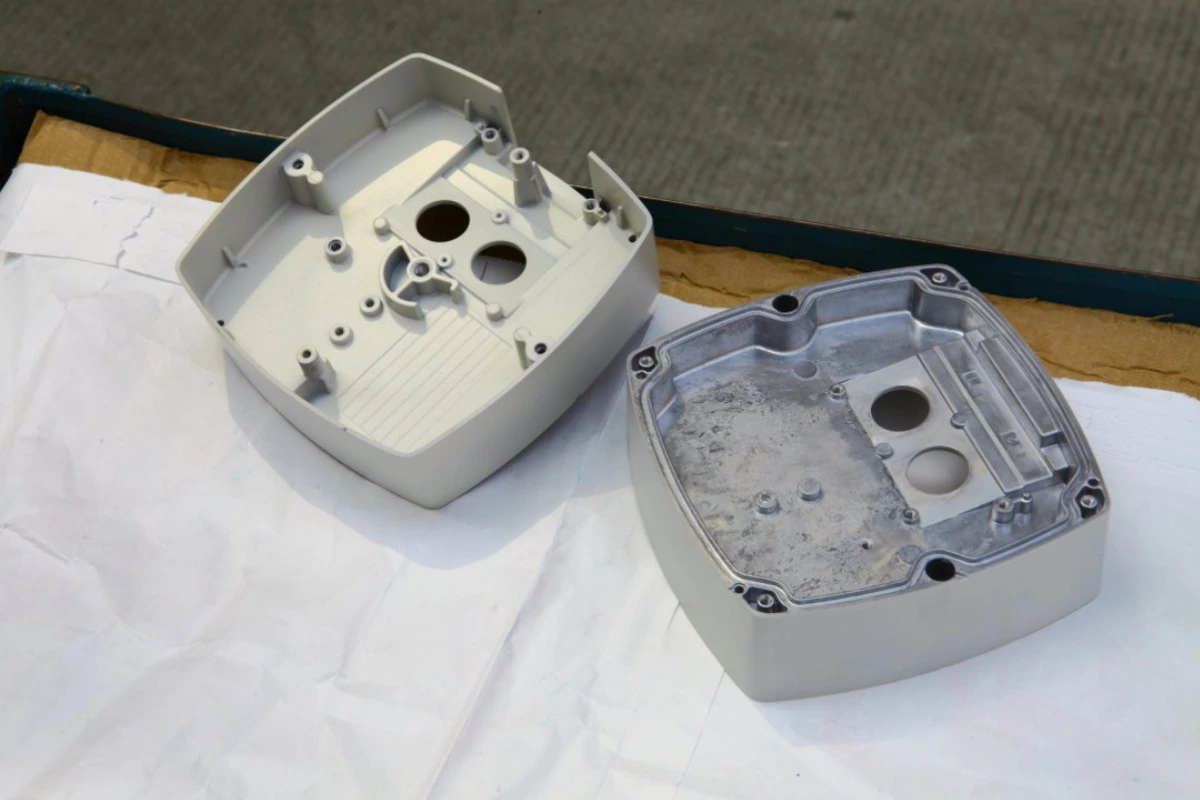 Die cast aluminum housing surfaces