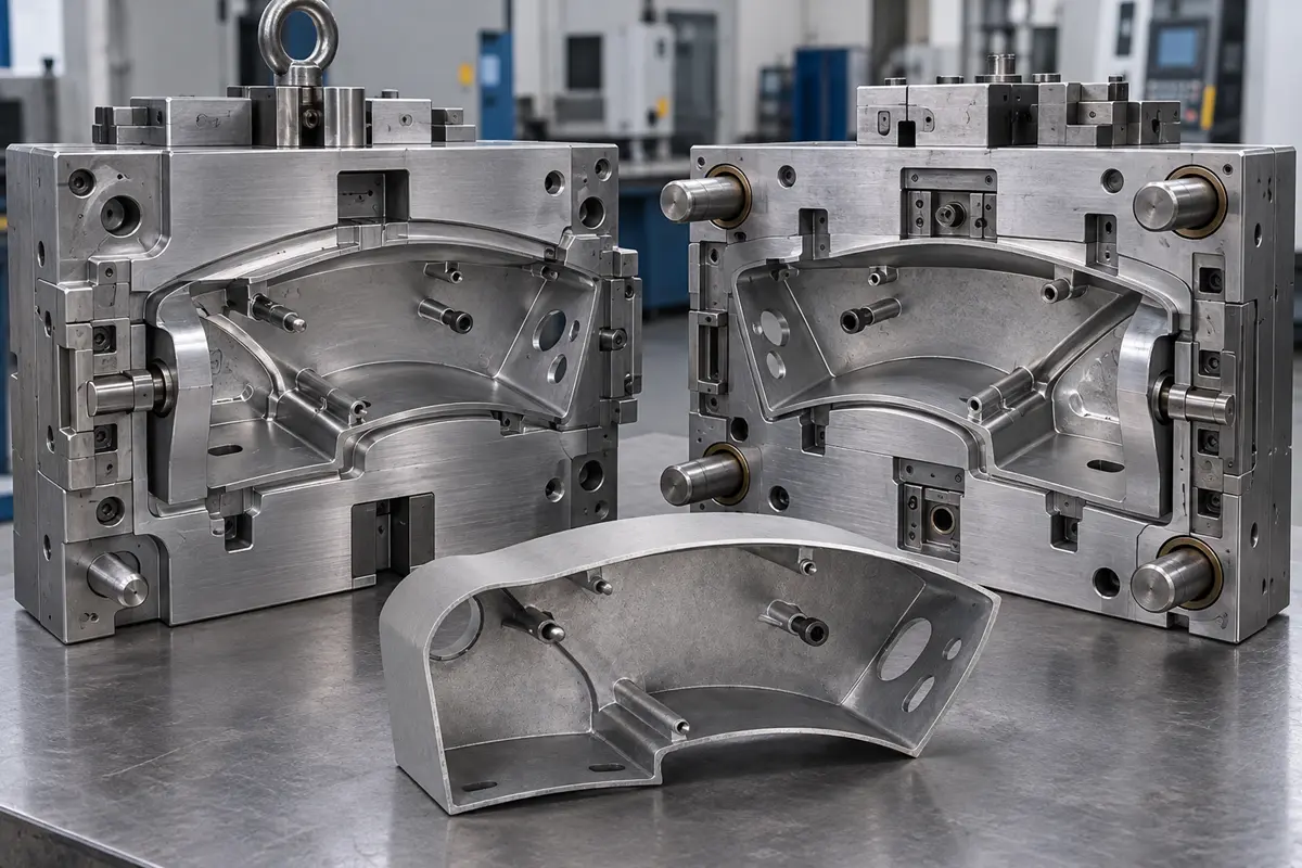 Die casting mold and finished casting