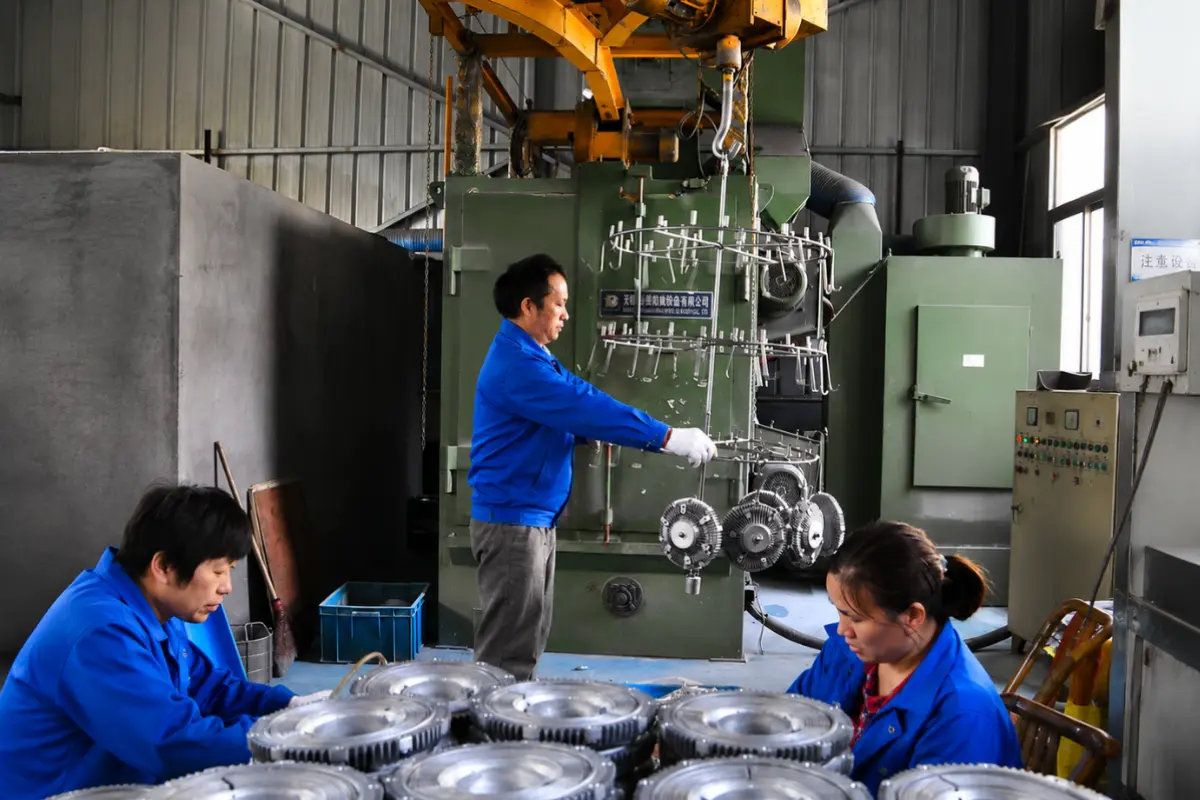 Die casting production at supplier facility