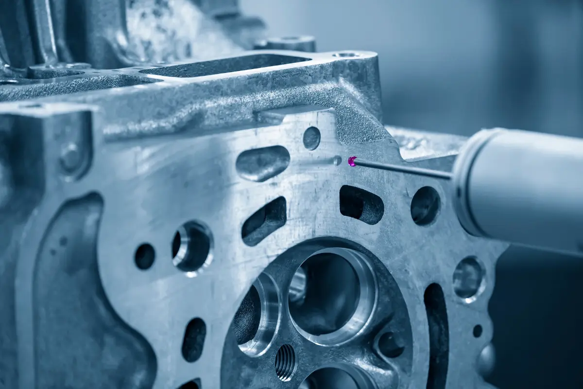 Inspection of machined die casting features