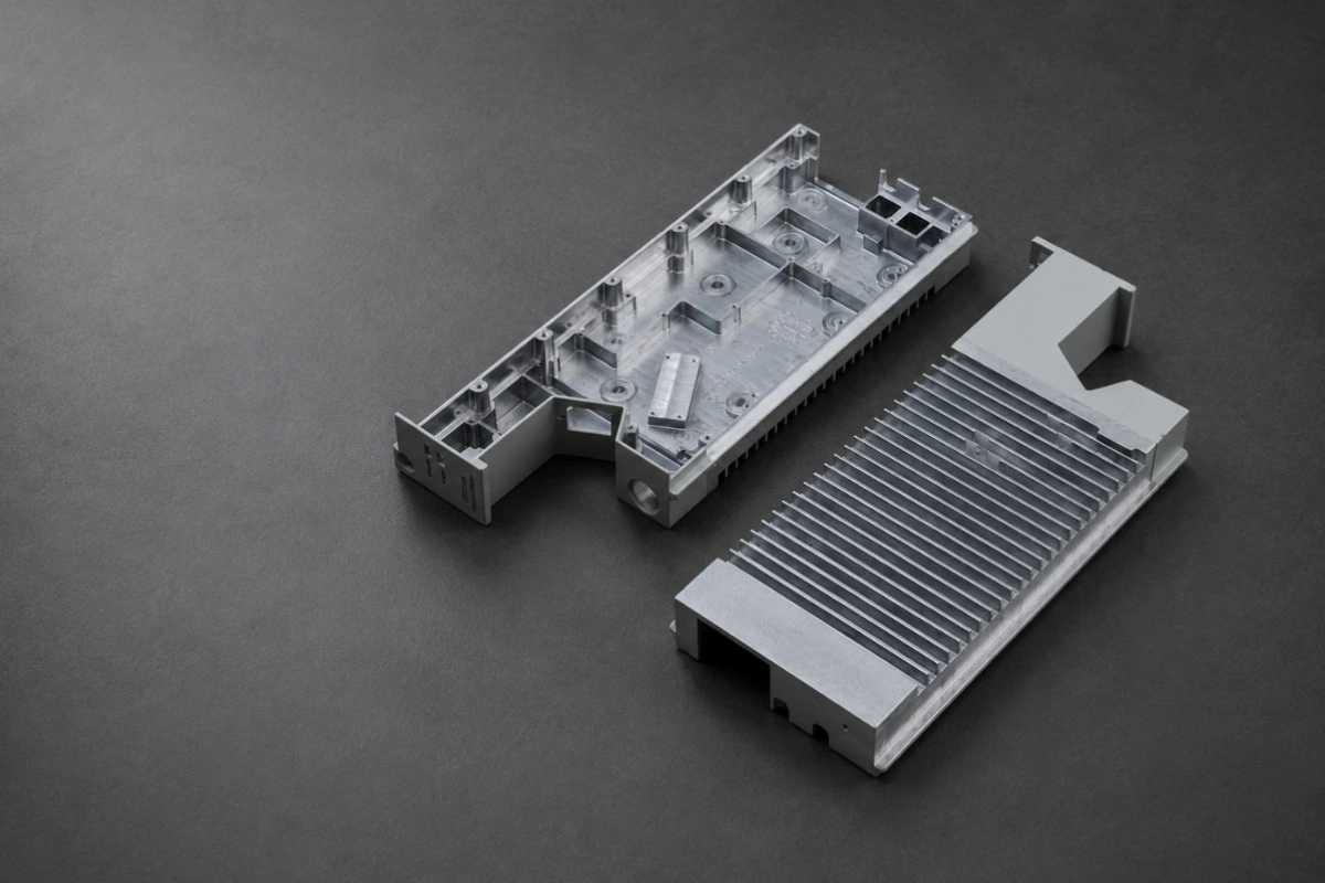 Machined aluminum die cast components