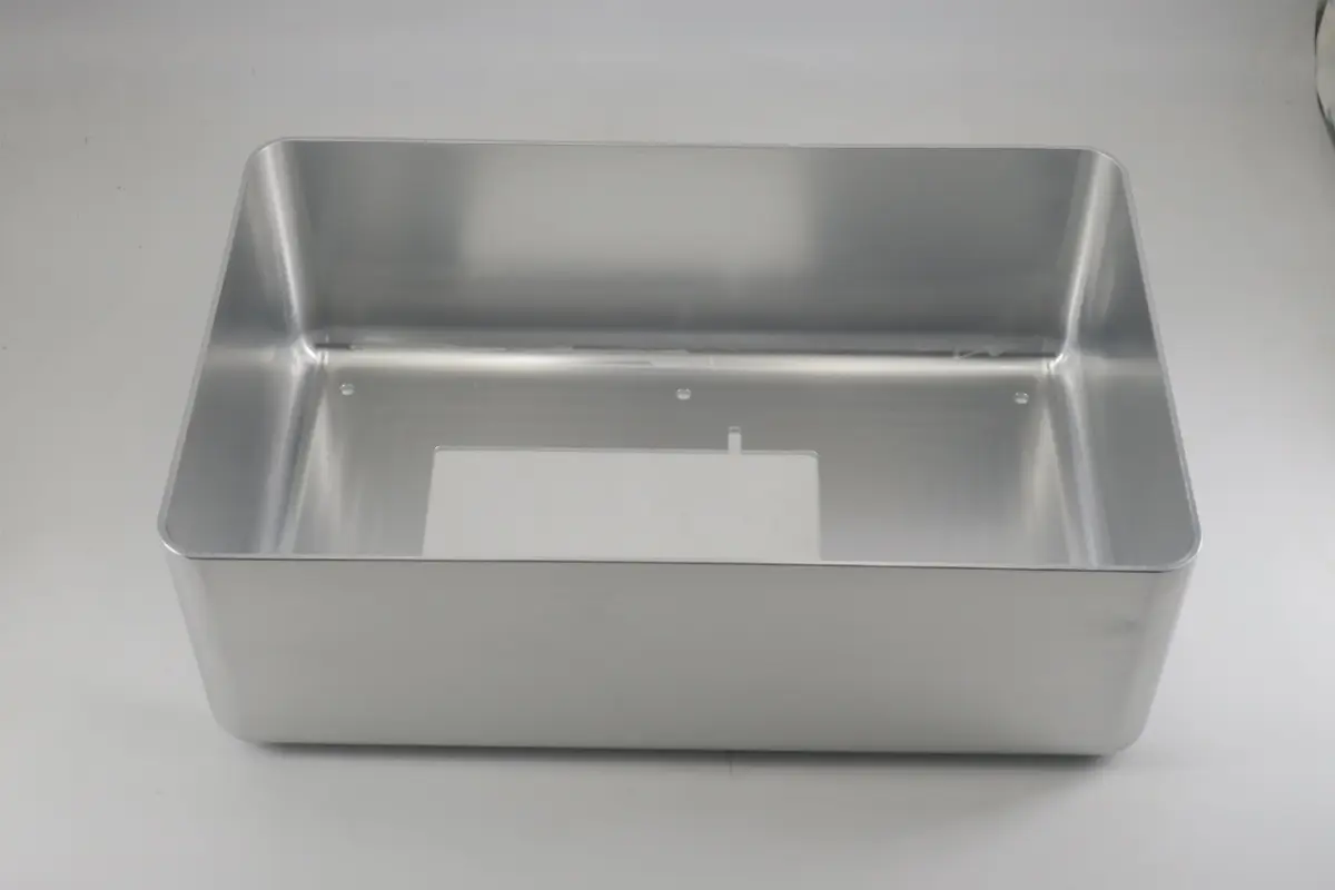 Precision formed aluminum sheet metal panel