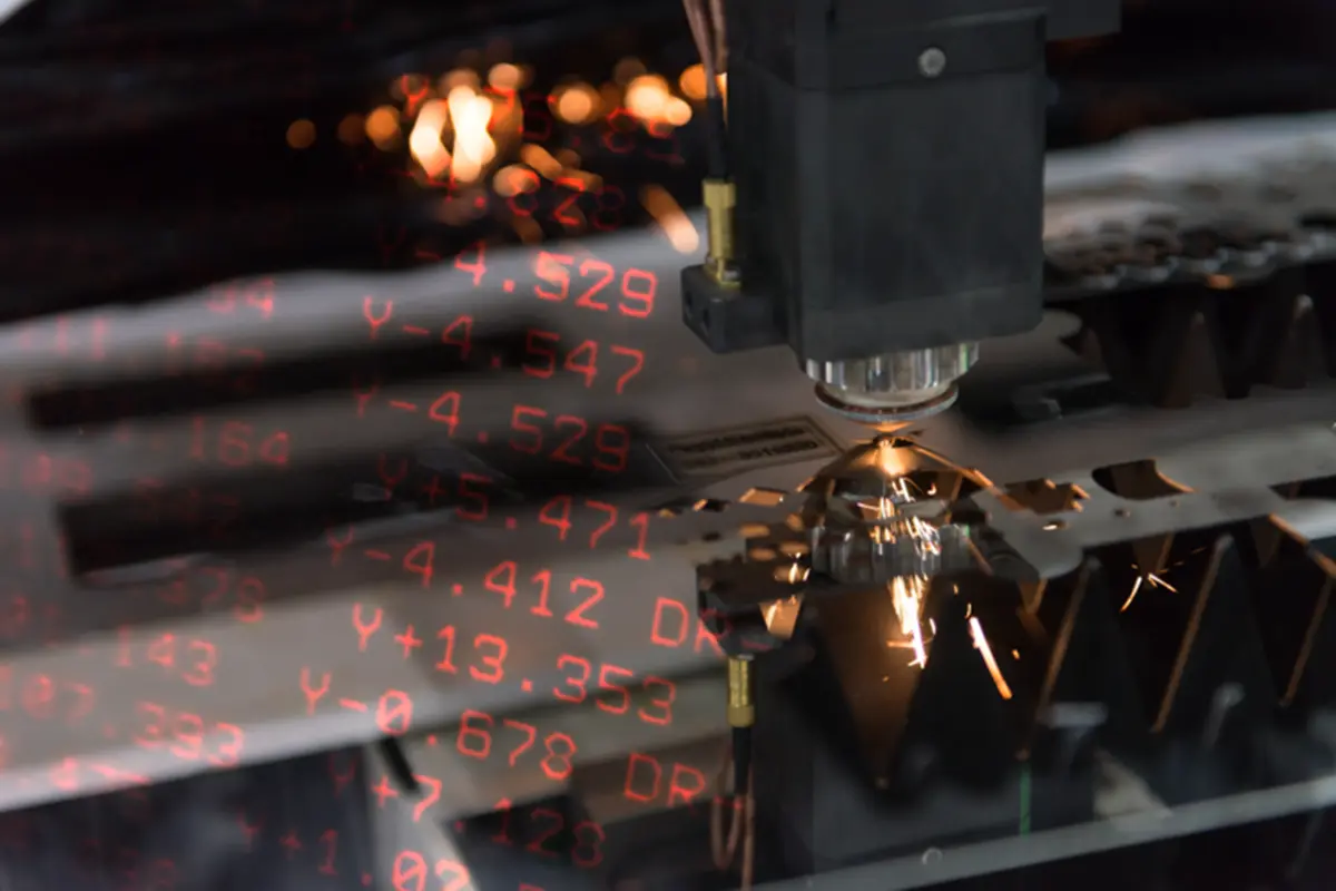 Laser cutting sheet metal components