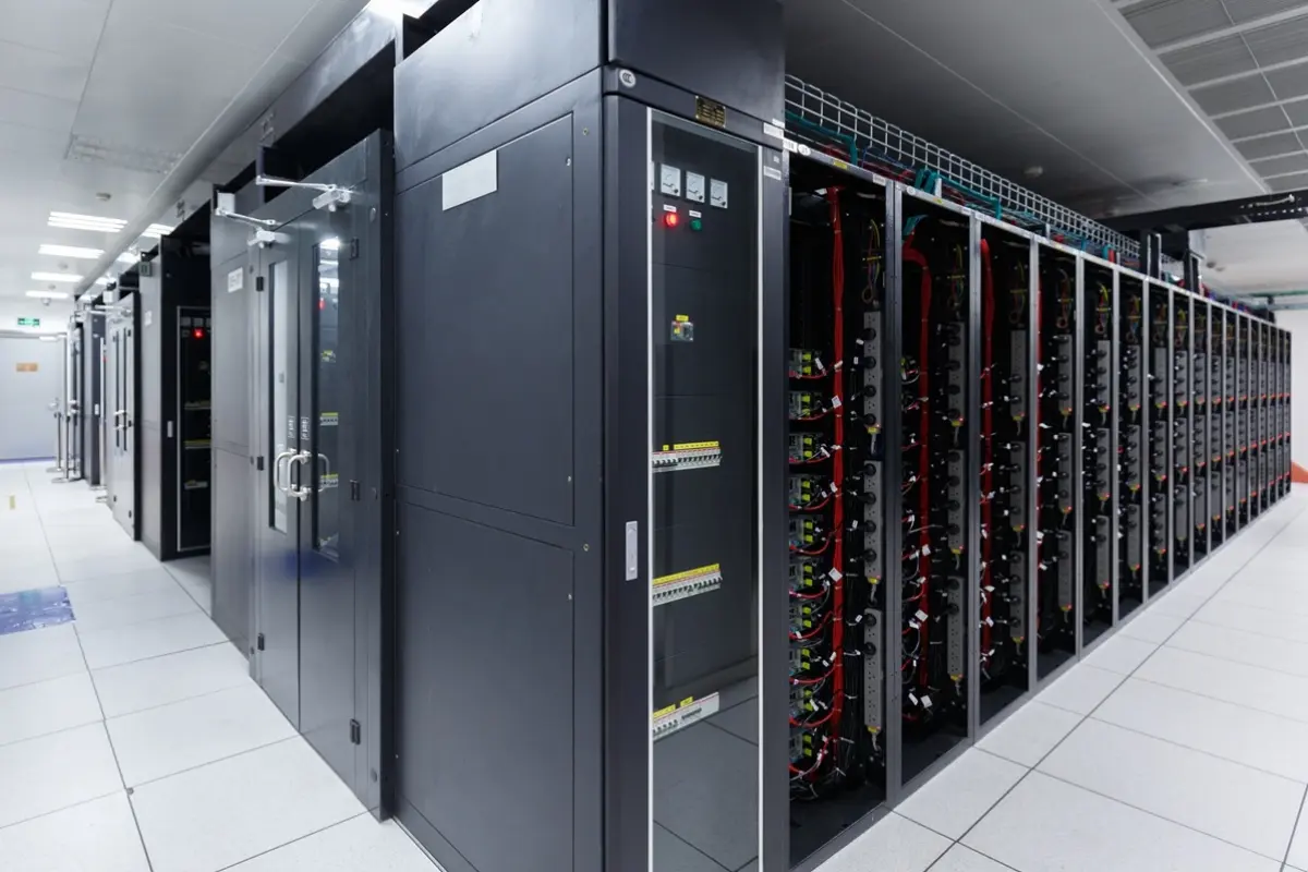 Sheet metal server racks in data center